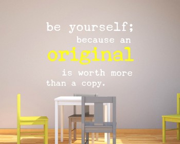 Quotes - Be Yourself Motivational Quote Wall Stickers Vinyl Lettering